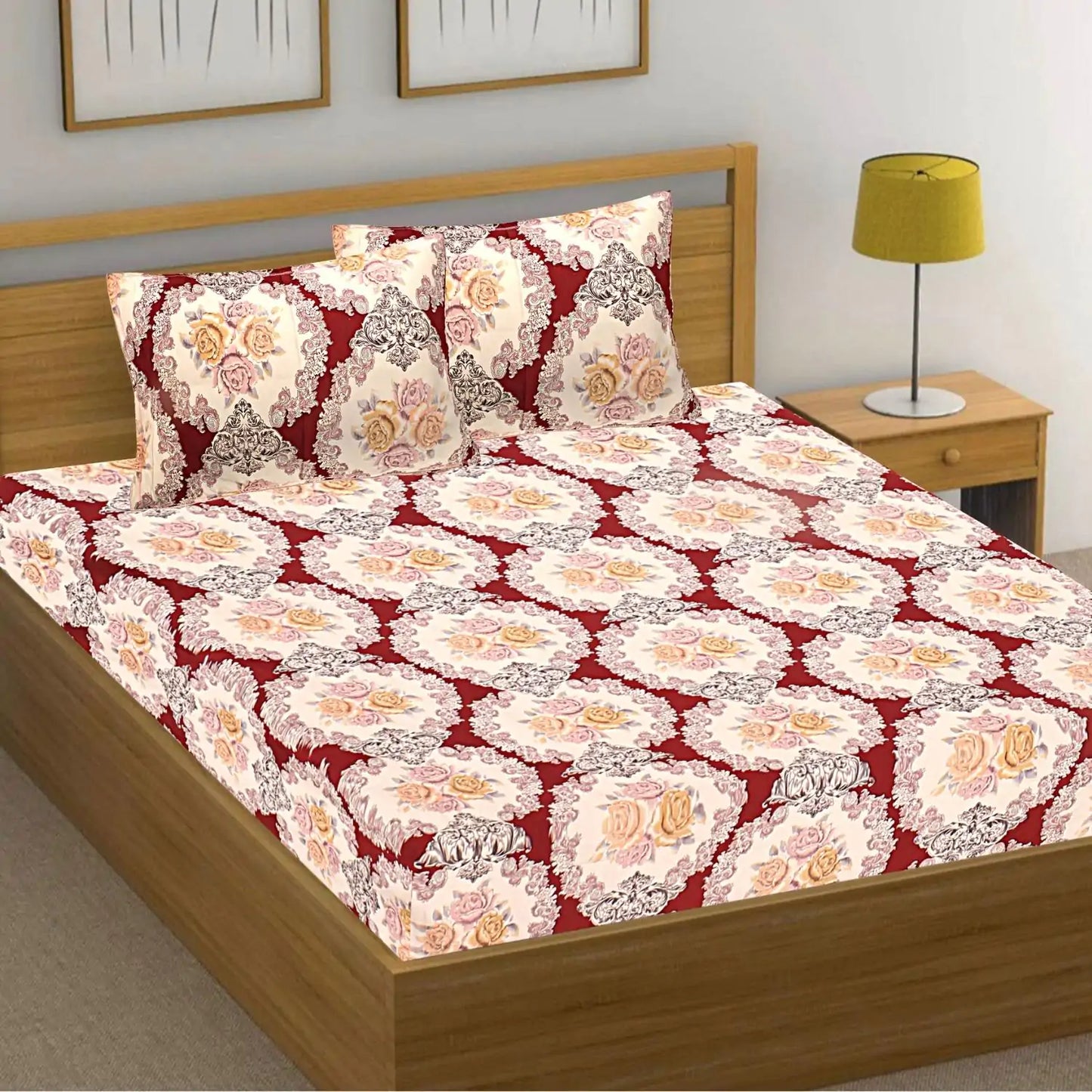 Bouquet Double Bed Bedsheet