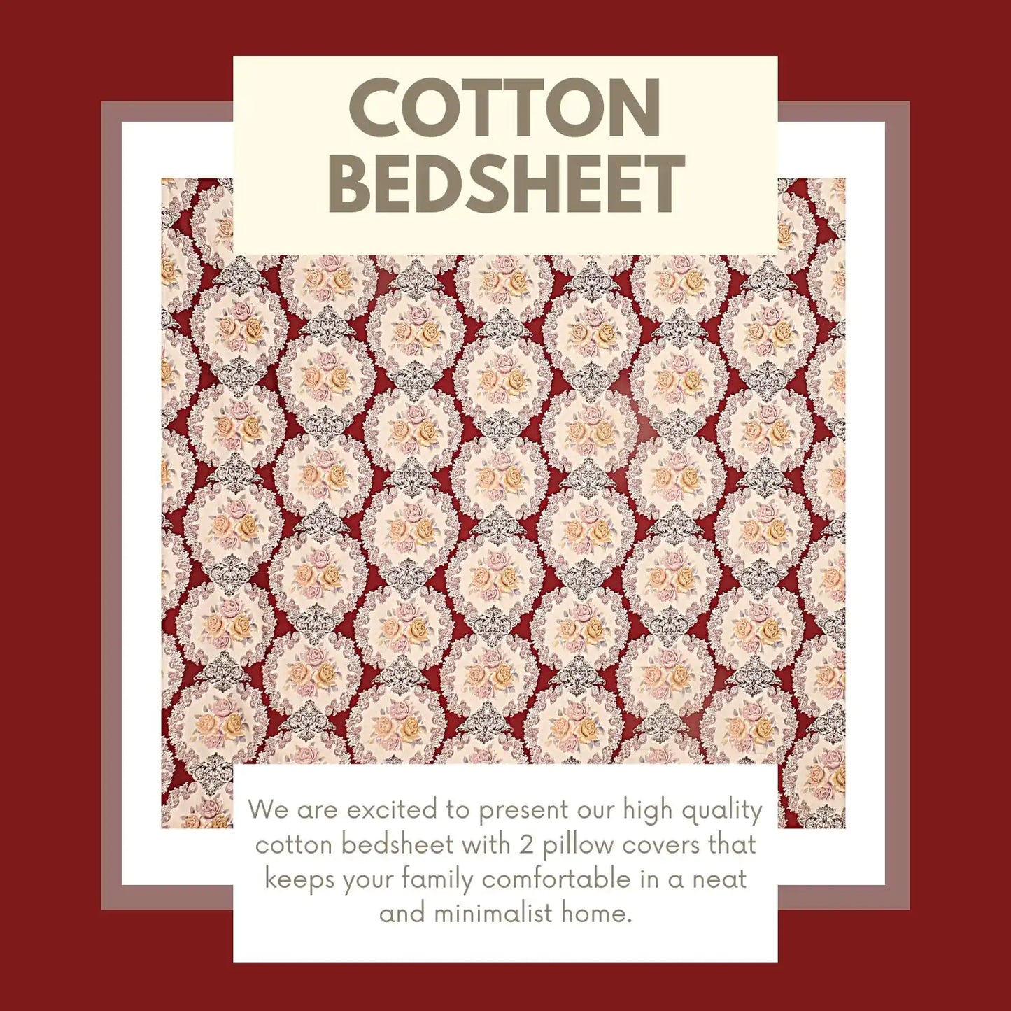 Bouquet Double Bed Bedsheet