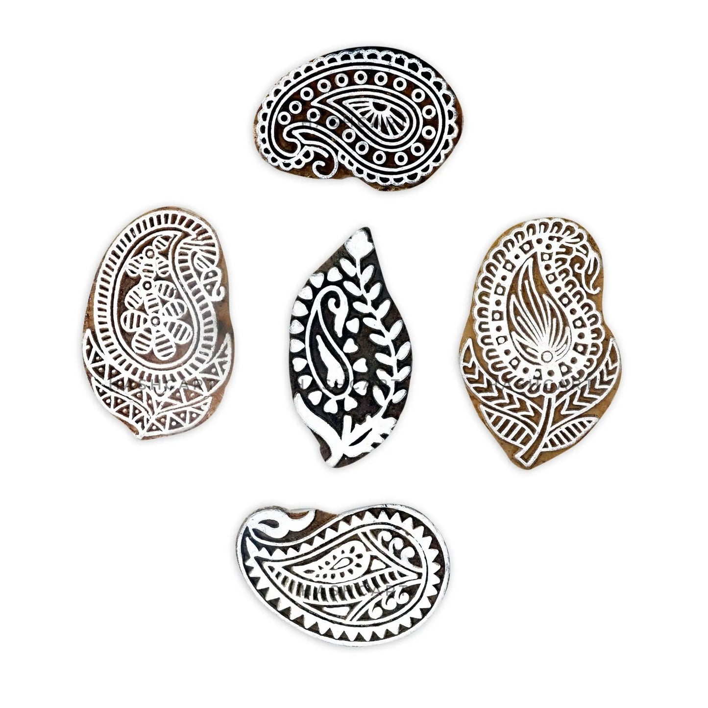 Paisley Pattern Wooden Printing Blocks