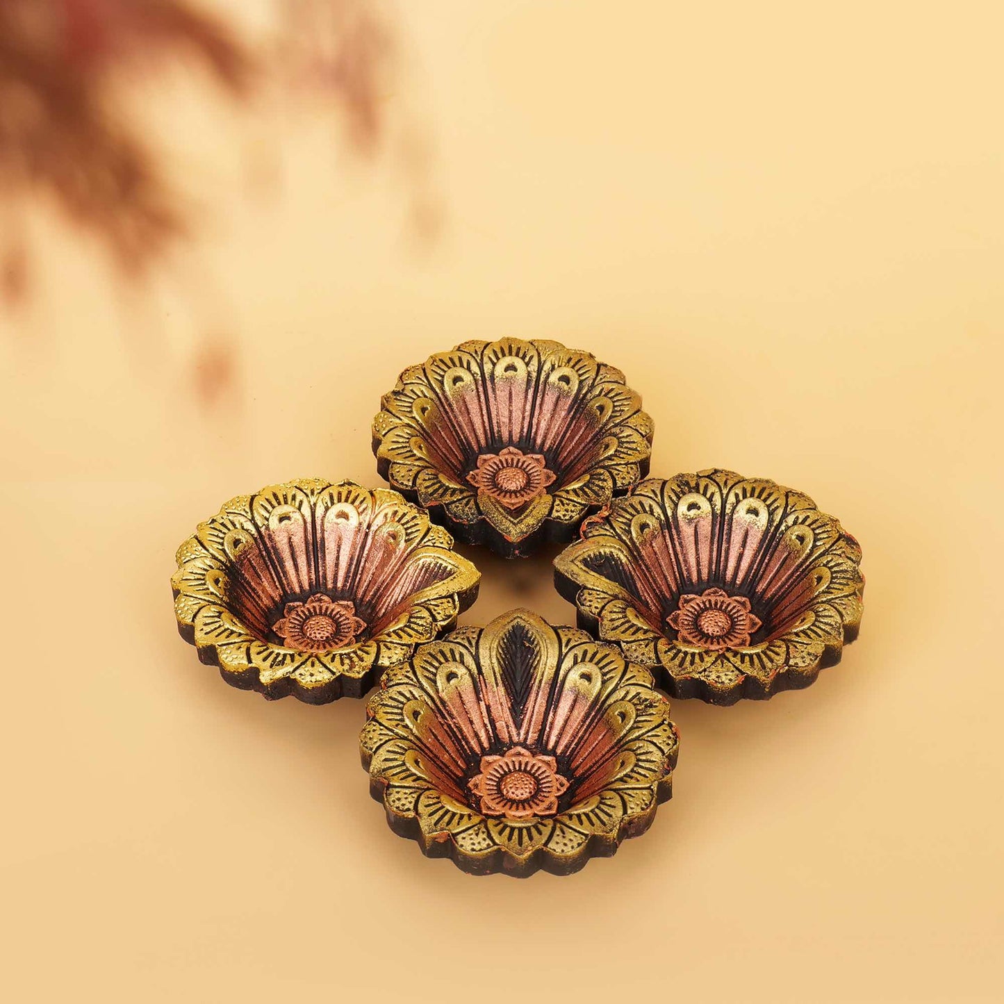 Colorful Terracotta Diyas