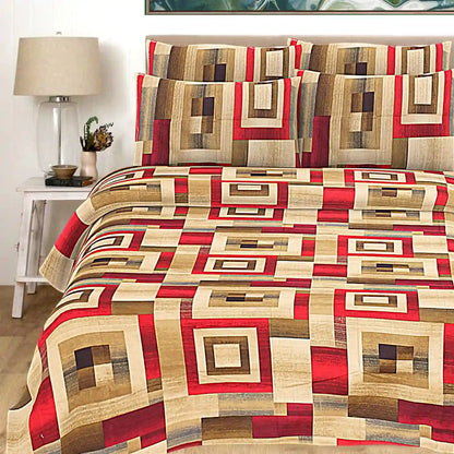 Golden Lava Double Bed Bedsheet