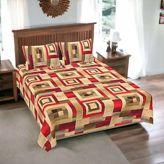 Golden Lava Double Bed Bedsheet