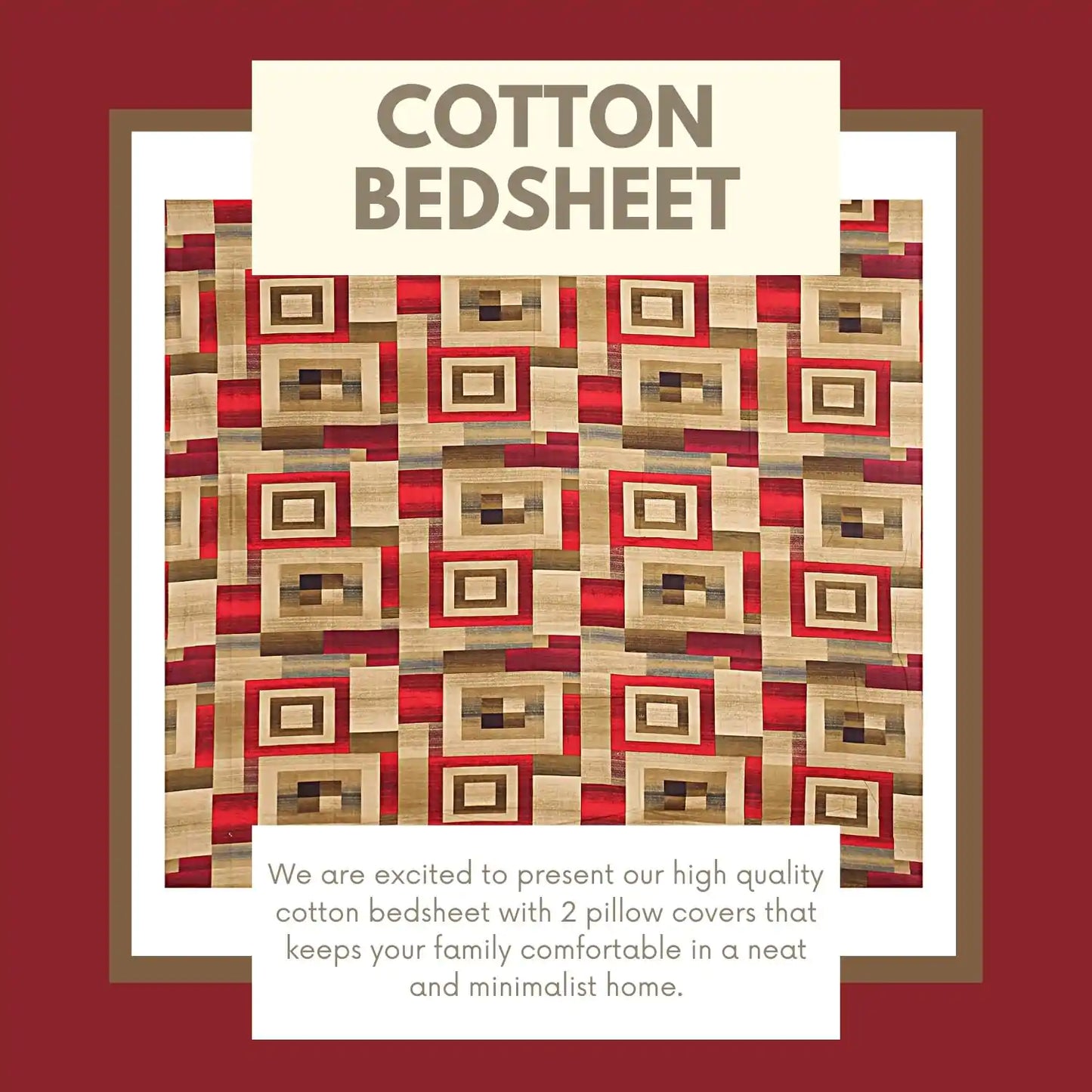 Golden Lava Double Bed Bedsheet