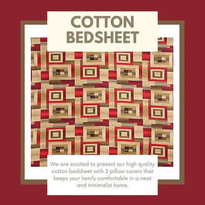 Golden Lava Double Bed Bedsheet