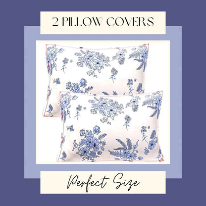 Feathered Petals Double Bed Bedsheet