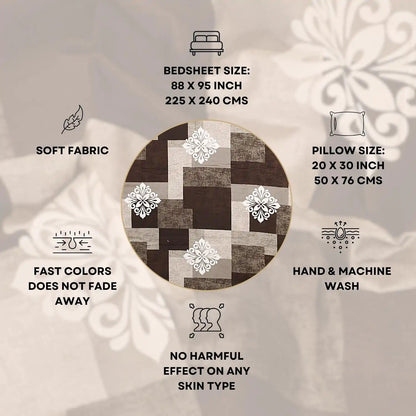Baroque Elegance Double Bed Bedsheet