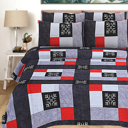 Square in Square Double Bed Bedsheet