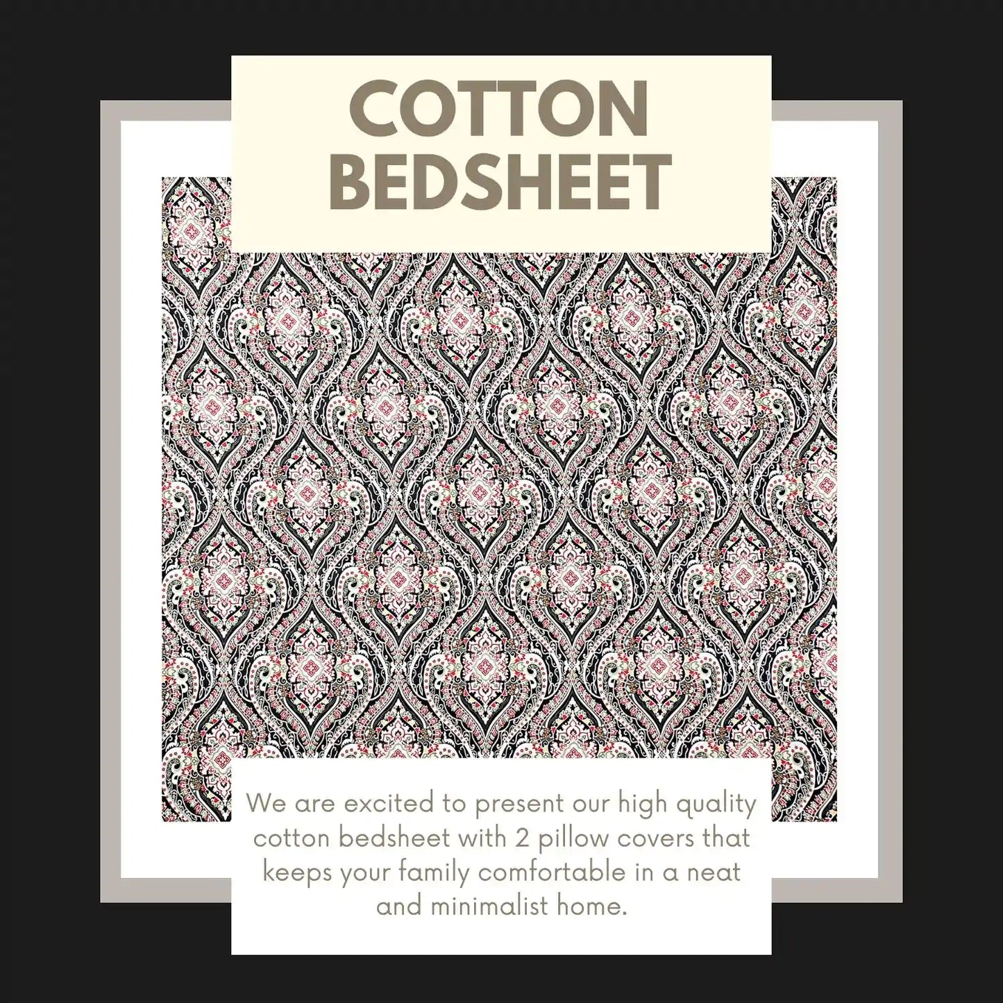 Nazakat Print Double Bed Bedsheet