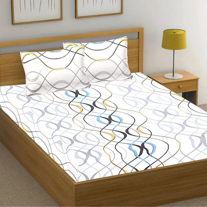 Wavelength Double Bed Bedsheet