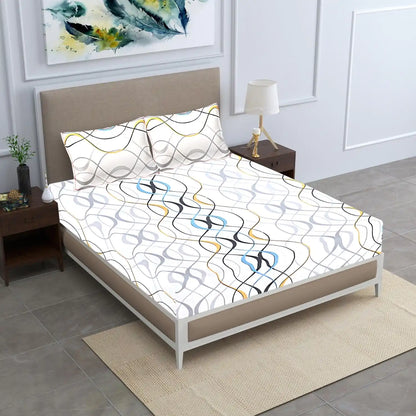 Wavelength Double Bed Bedsheet