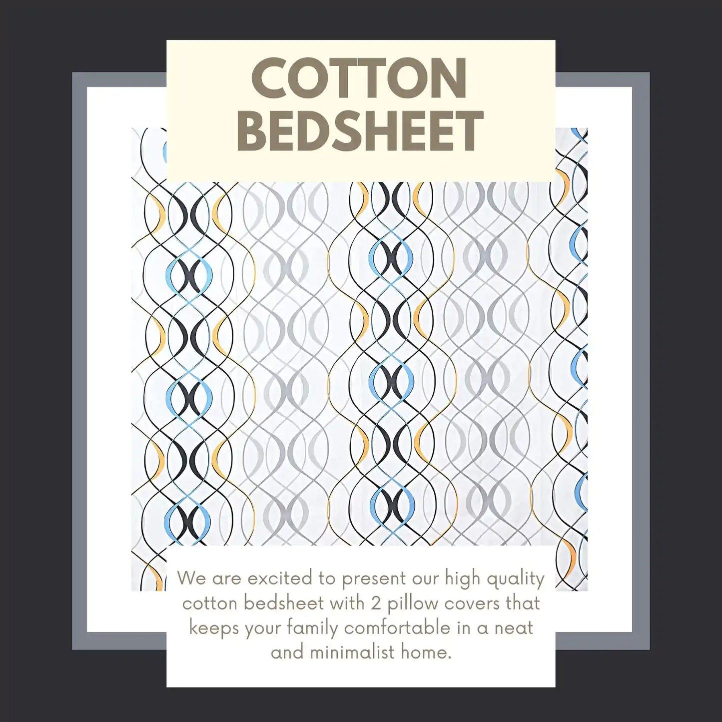 Wavelength Double Bed Bedsheet
