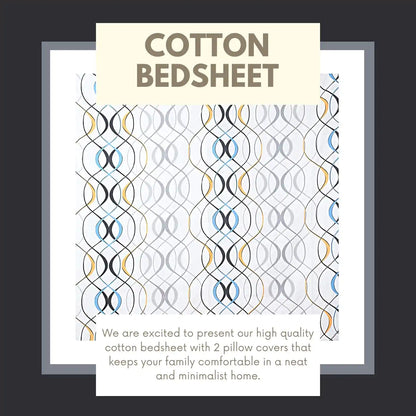 Wavelength Double Bed Bedsheet