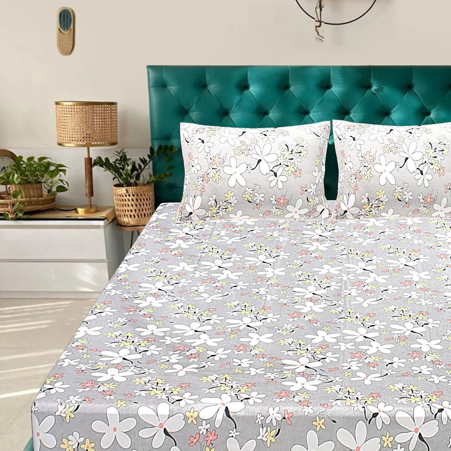 Phool Bahara Double Bed Bedsheet