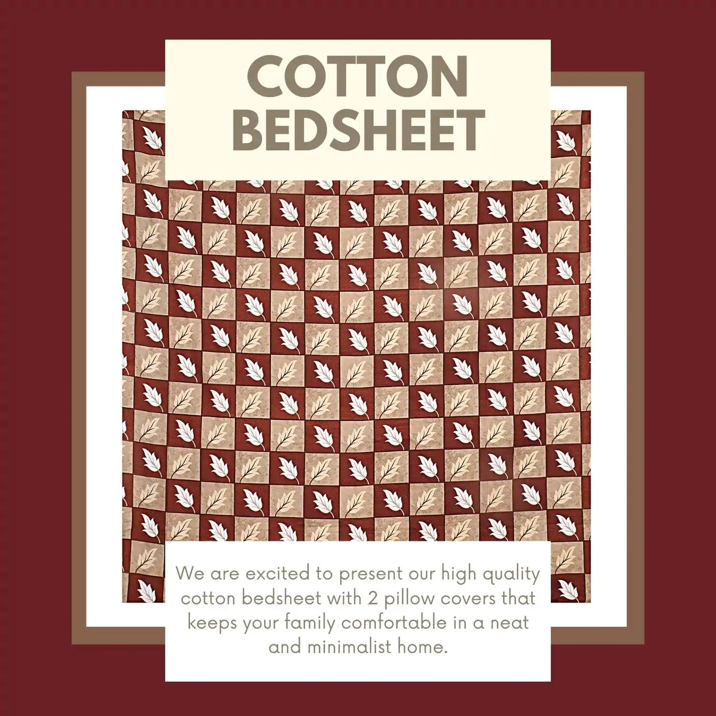 Micola Printed Double Bed Bedsheet
