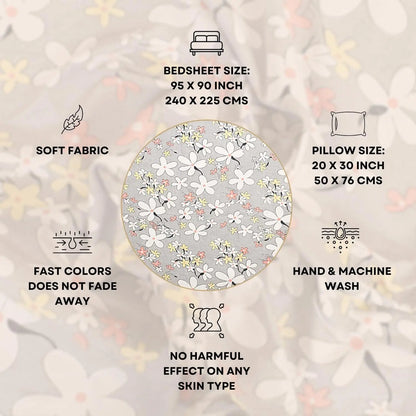 Phool Bahara Double Bed Bedsheet