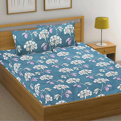 Truly Turquoise Double Bed Bedsheet