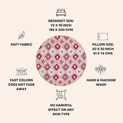 Spectre Printed Fitted Bedsheet