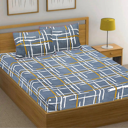 Brush Strokes Double Bed Bedsheet