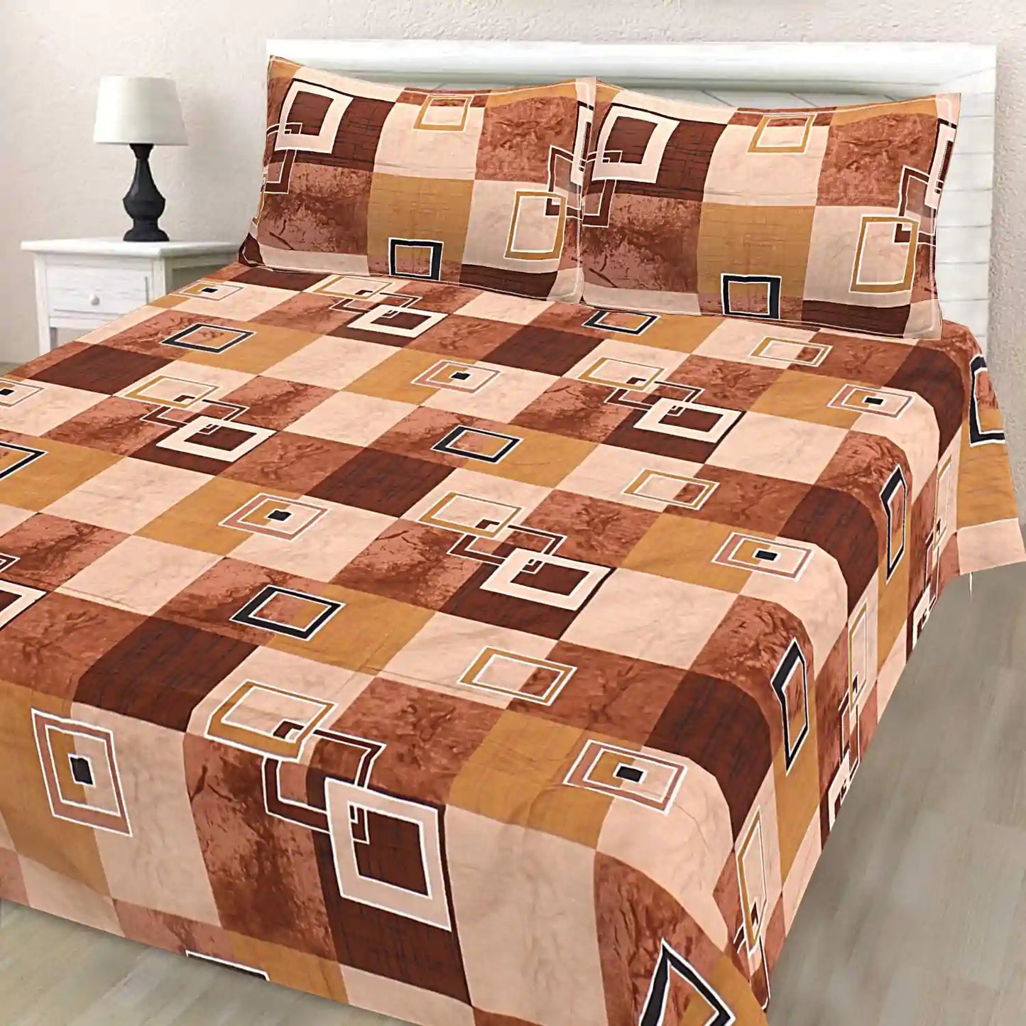 Patch Match Double Bed Bedsheet