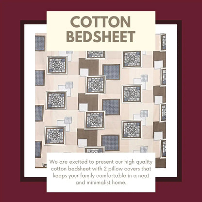 Chaen Checkered Double Bed Bedsheet