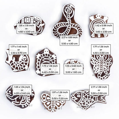 Water & Land Animals Wood Blocks