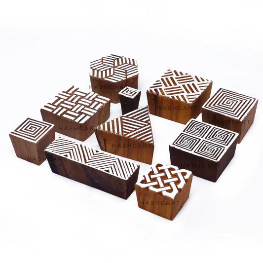 Geometric Shapes Wooden Blocks