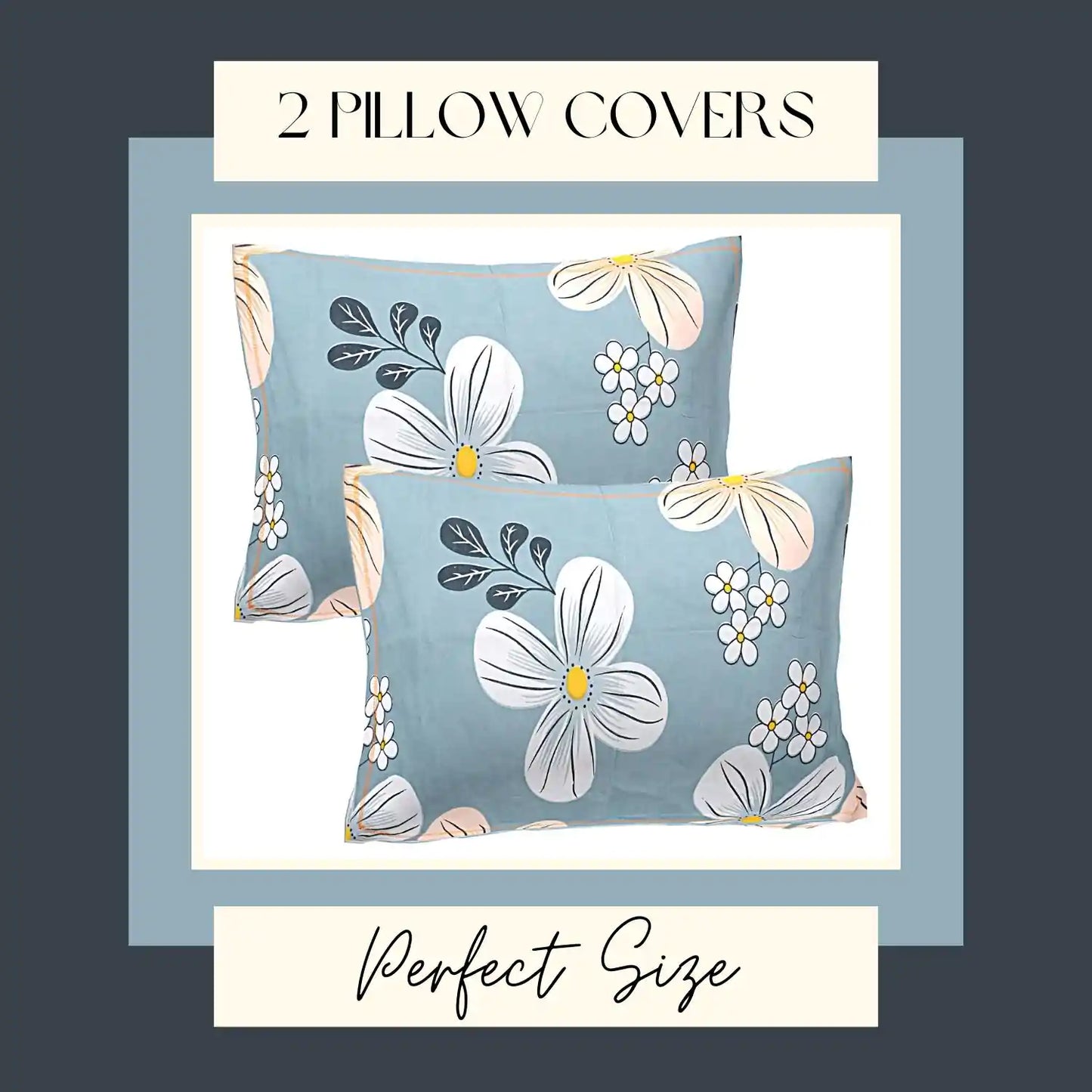 Riri Floral Printed Fitted Bedsheet