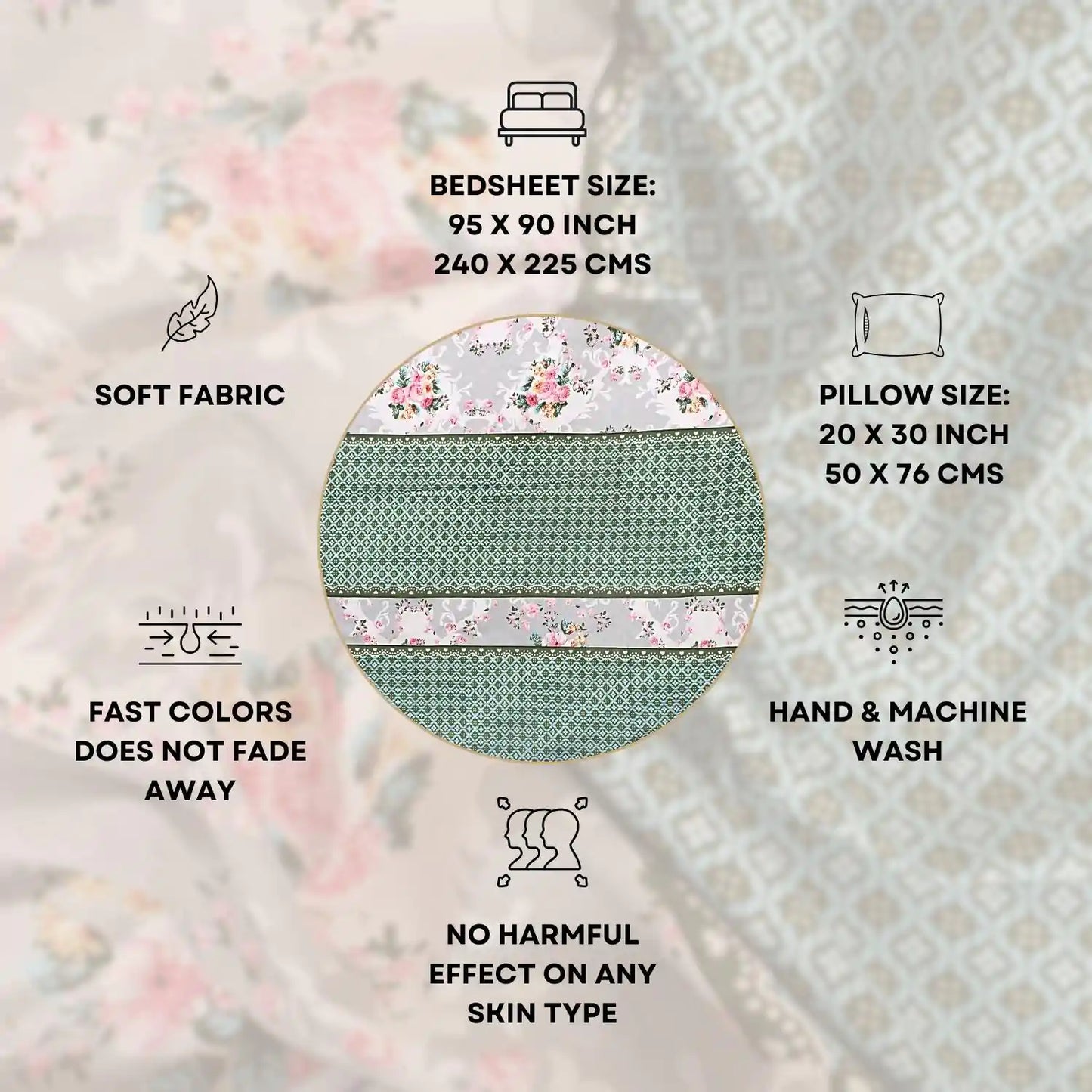 The Evergreen Double Bed Bedsheet