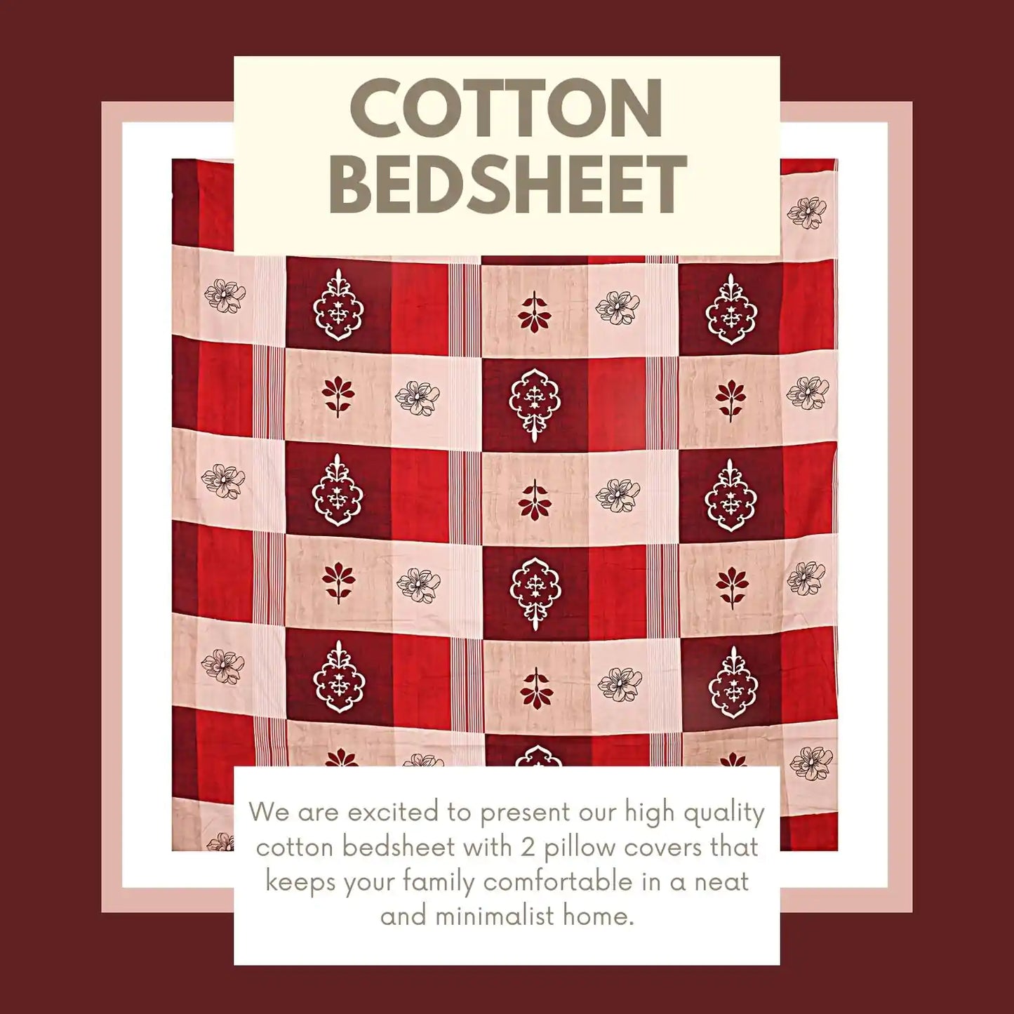 Aakriti Ethnic Queen Bedsheet