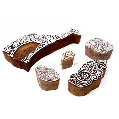 Giraffe & Elephant Wood Blocks