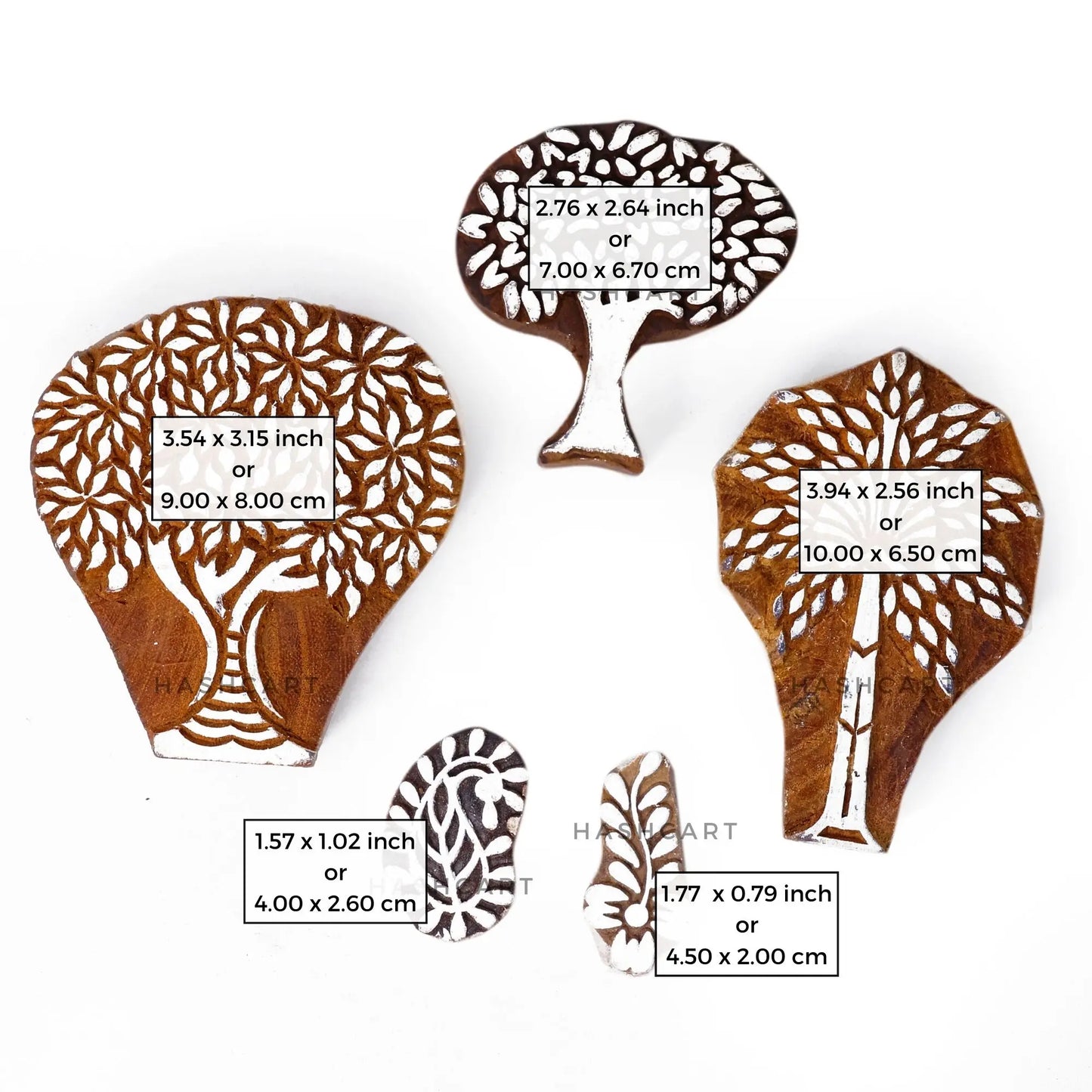 Trees Printing Stamps