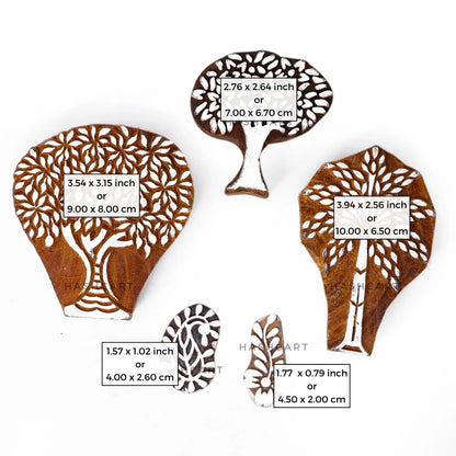 Trees Printing Stamps