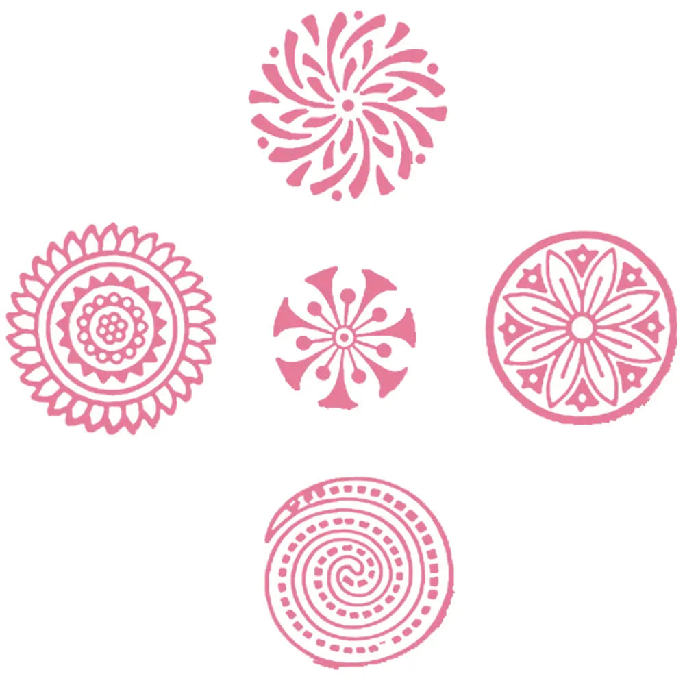 Round Designs Handmade Printing Blocks