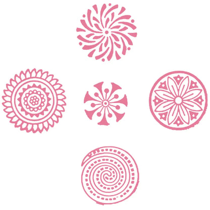 Round Designs Handmade Printing Blocks
