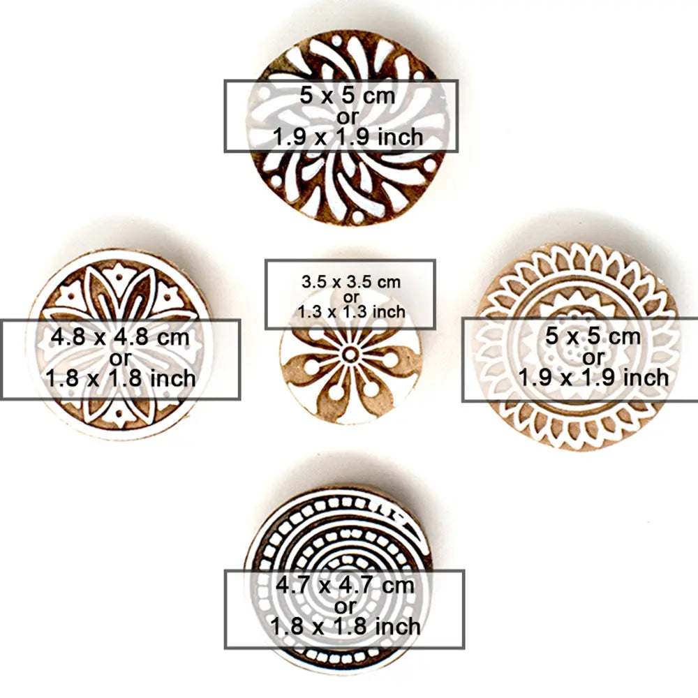 Round Designs Handmade Printing Blocks