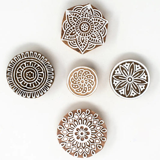 Round Heena Blocks