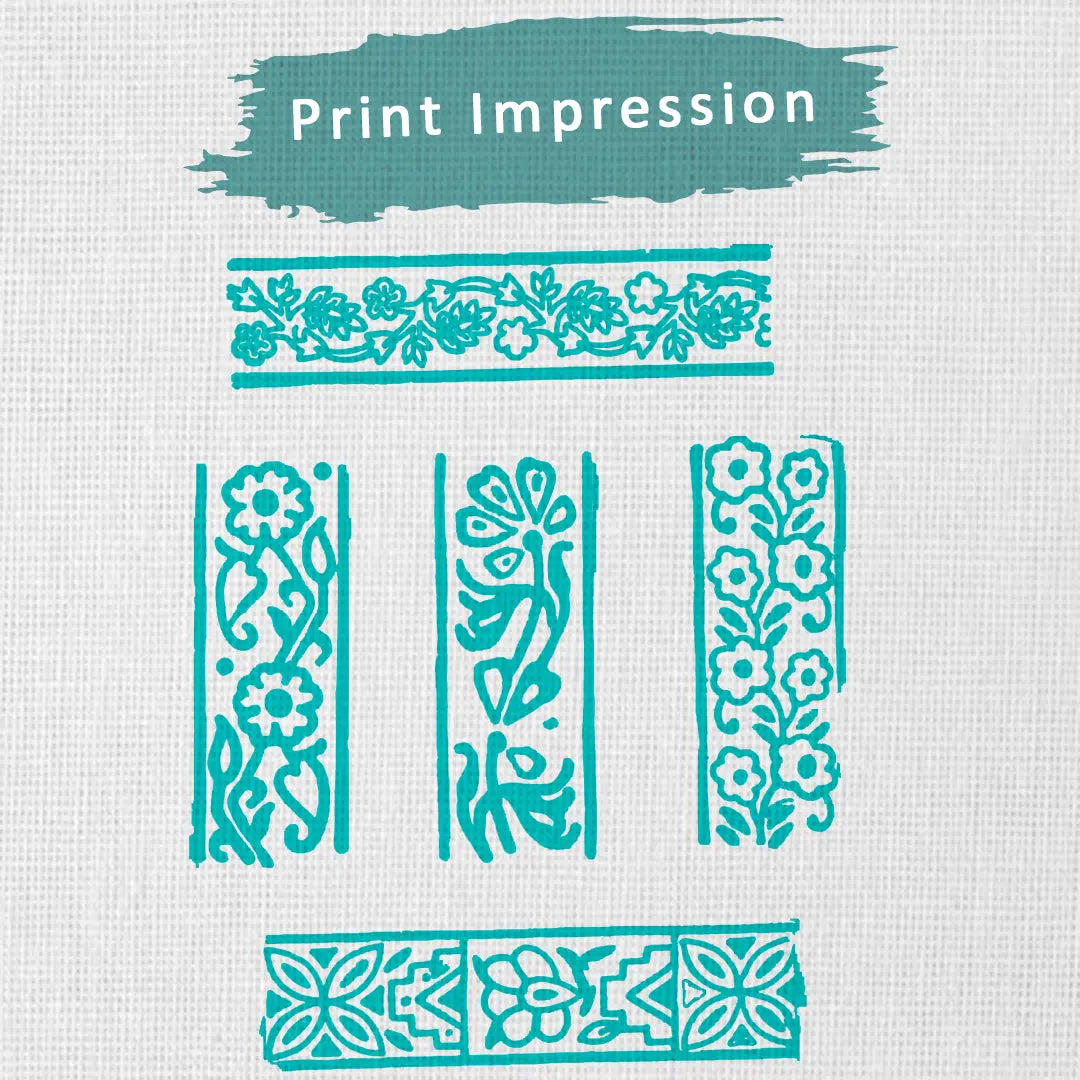 Kurti Border Wooden Printing Blocks