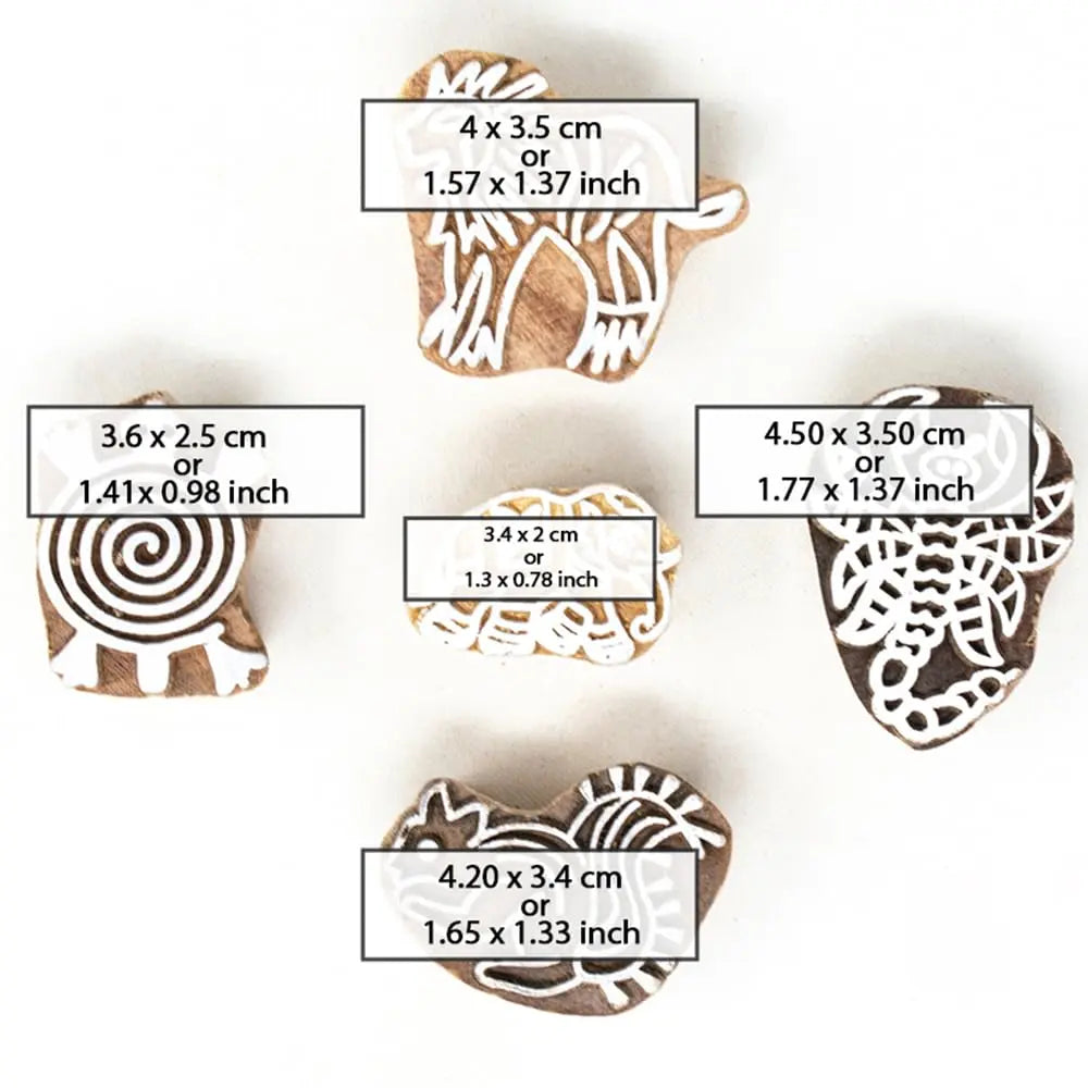 Jungle Theme Wooden Block Set