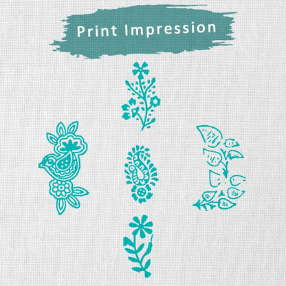 Floral Theme Stamps Set