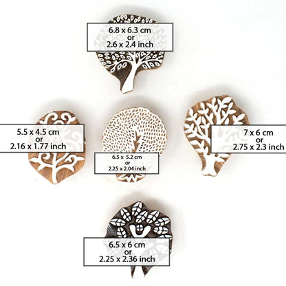 Trees Blocks Set of 5