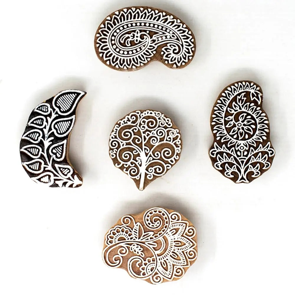 Mughal Boota Blocks Pack of 5