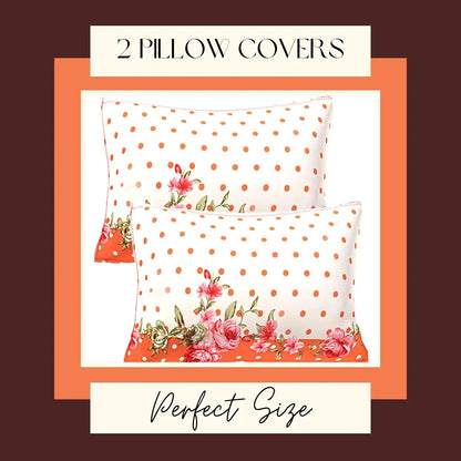 Zari Floral Double Bed Bedsheet