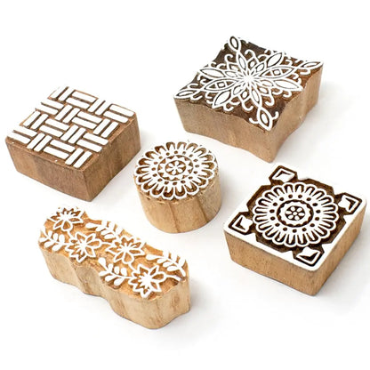 Handmade Printing Stamps of Wood