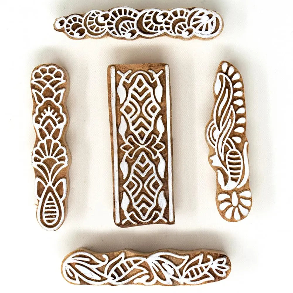 Borders Pattern Set of 5 Blocks