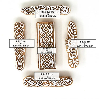 Borders Pattern Set of 5 Blocks