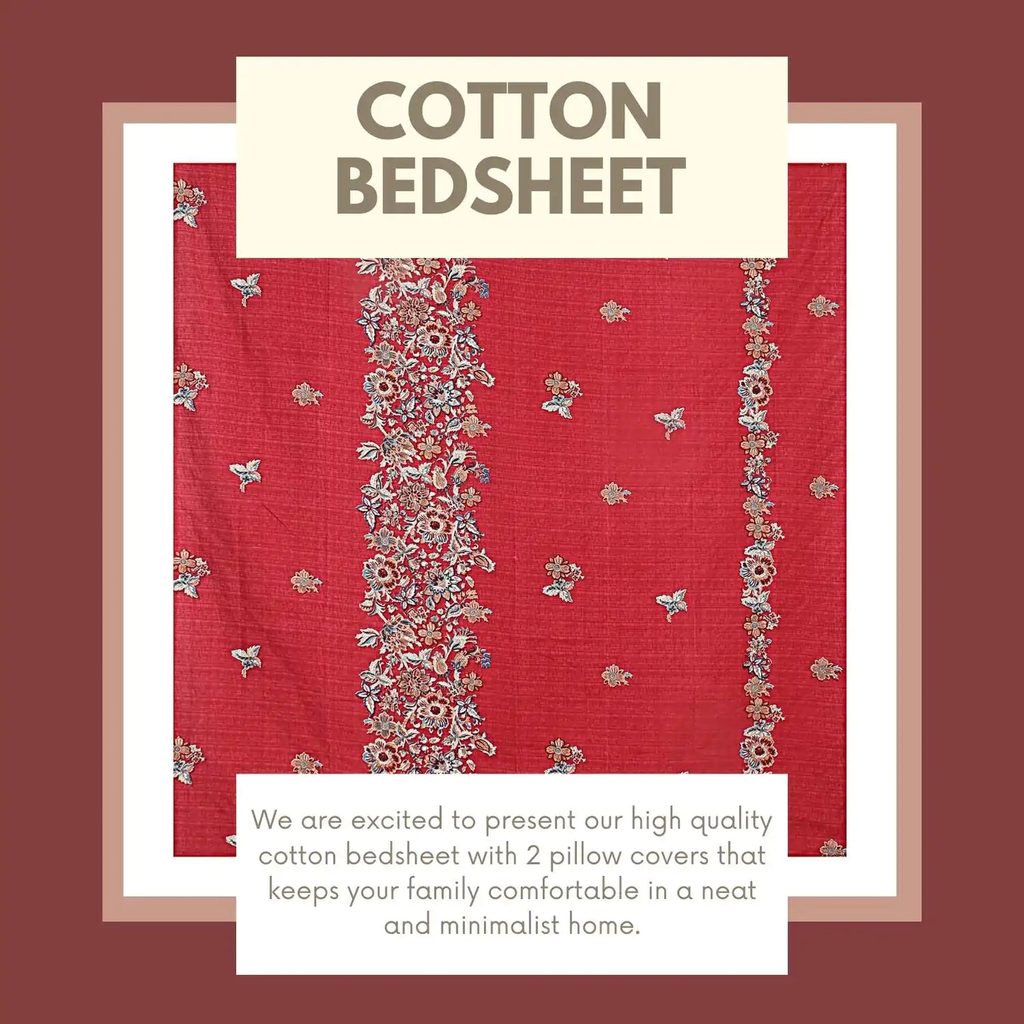 Floral Parade Double Bed Bedsheet
