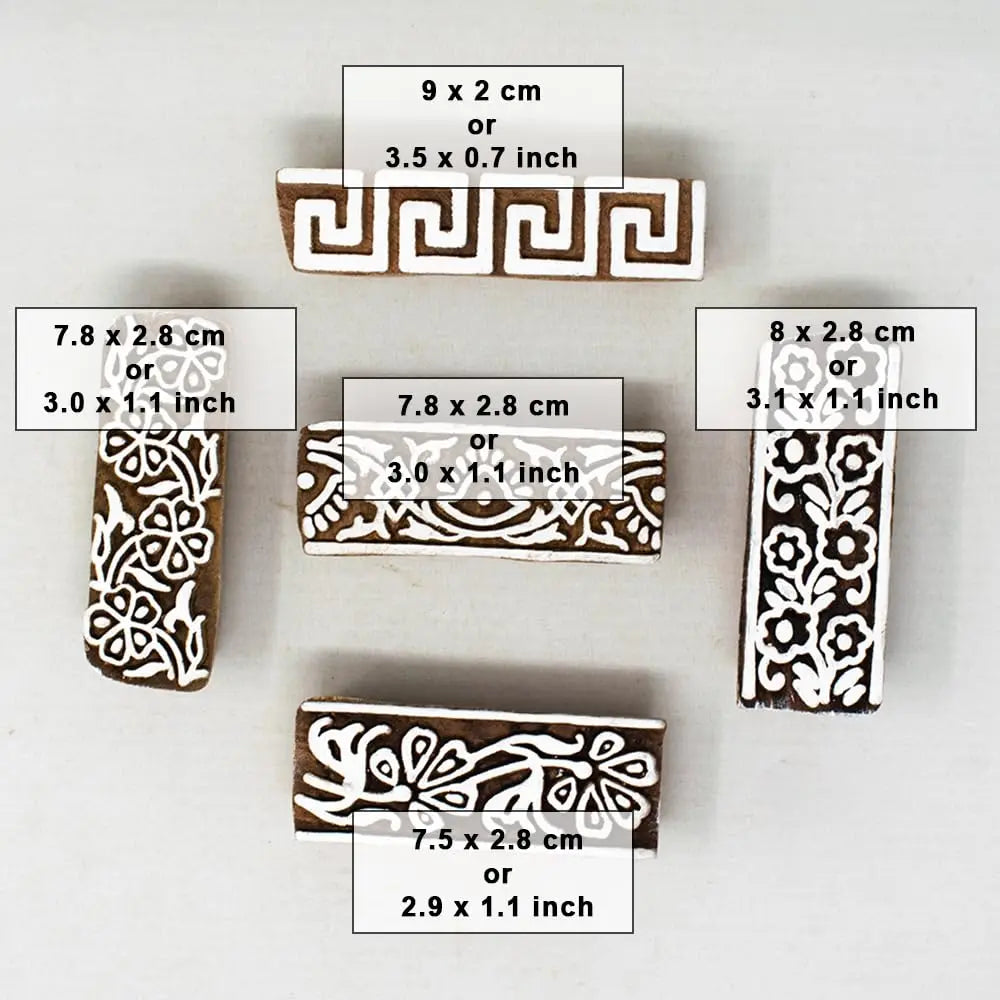 Border Printing Wooden Stamps