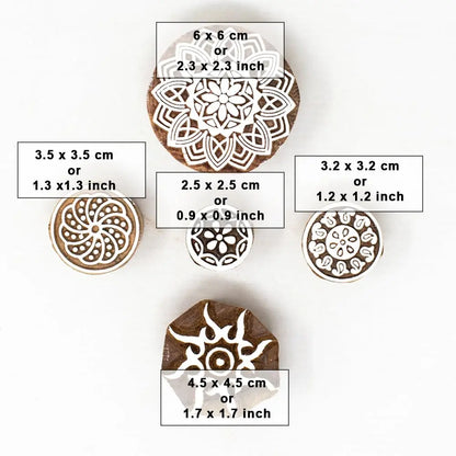 Round Printing Blocks Pack