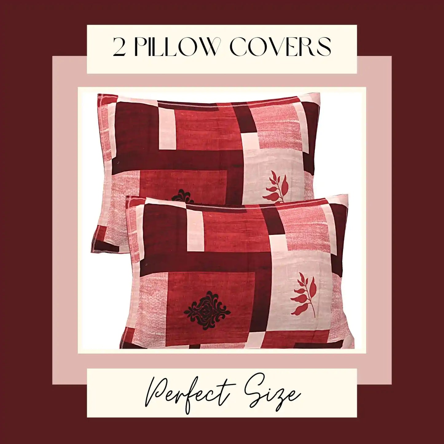 Abira Checkered Double Bed Bedsheet