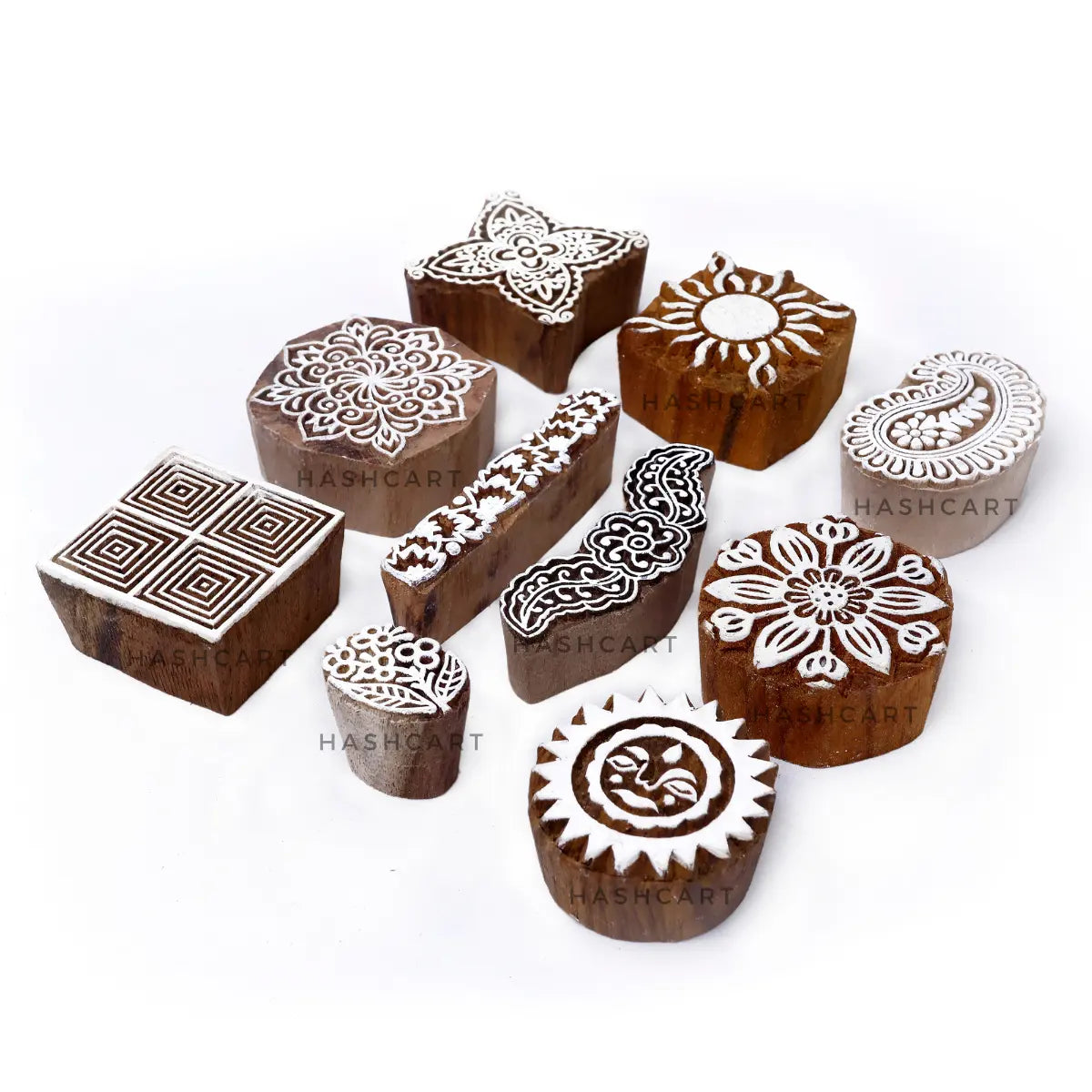 Wooden Block Printing Stamps